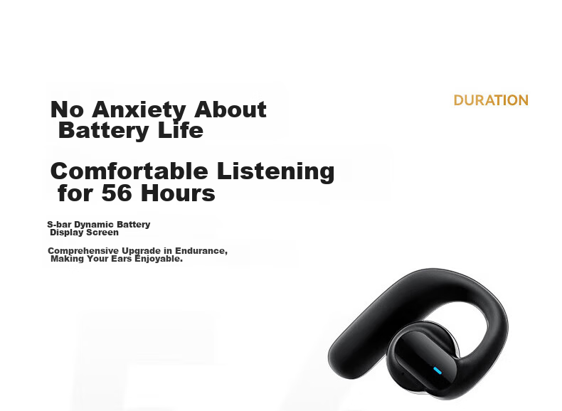 Dacom FreeBeats Sports Bluetooth Headphones, Non-In Open-Ear Headphones, Wireless Ear-Hook Air Conduction Headphones for Running, Suitable for Men And Women, Compatible with Apple, Huawei, Xiaomi, Orange 12