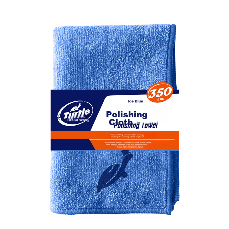 Turtle Wax Ice Blue Polishing Car Wash Towel, Car Cleaning Cloth, Car Waxing Towel, 40*40 Car Cleaning Cloth, 1 Pack