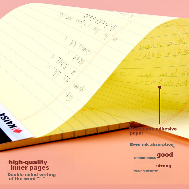 KAISA Legal Pad Notebook, American-Style Notepad, Meeting Notes Book, Office Stationery, 50 Sheets A4 Size (216*298mm), Pack of 6, KS-00554 3