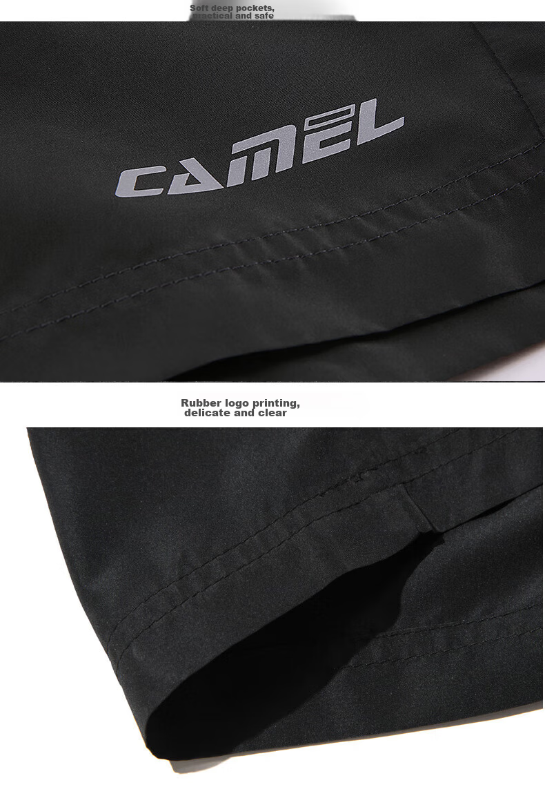 CAMEL Quick-Dry Shorts for Men, Summer New Style Breathable Casual Woven Running Sports Fitness Loose Ultra-Thin Five-Point Pants 32