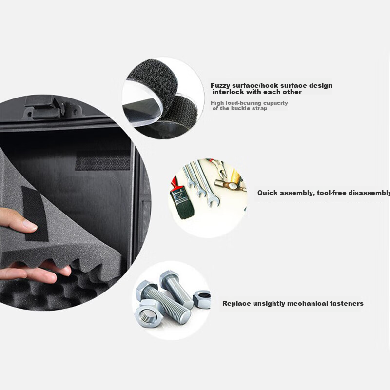 3M Velcro Car Decoration, Nail-Free Photo Wall, Mushroom Fastener SJ3571, Width 2.5cm * Length 50cm