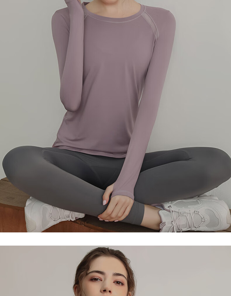 XUEXIMAN Yoga Wear for Women, Quick-Dry Sports Top, Slimming Long-Sleeve T-Shirt, Fitness Clothing, Running Professional Workout Wear, Autumn And Winter 16