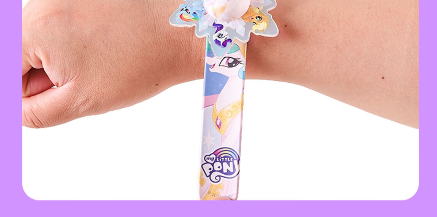 Danmiqi My Little Pony Sand Art Bracelet, Pat-And Wristband, Stationery Ruler, Girls' Pretend Play Toy, Birthday Gift 6