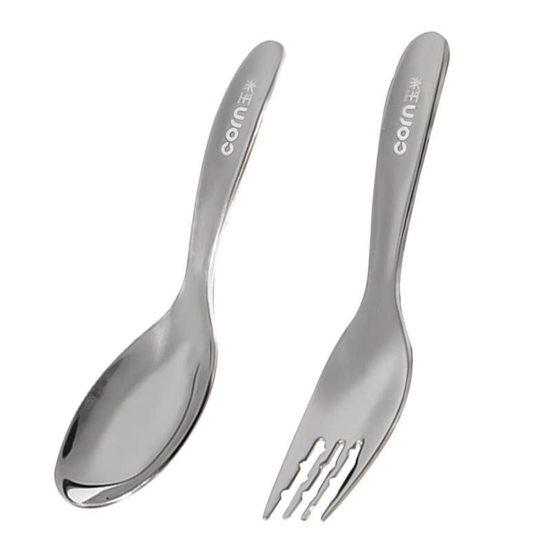 CORN 316 Stainless Steel Small Soup Ladle Baby Feeding Spoon Children's Household Short Handle Soup Spoon Yuanbao Spoon Thickened