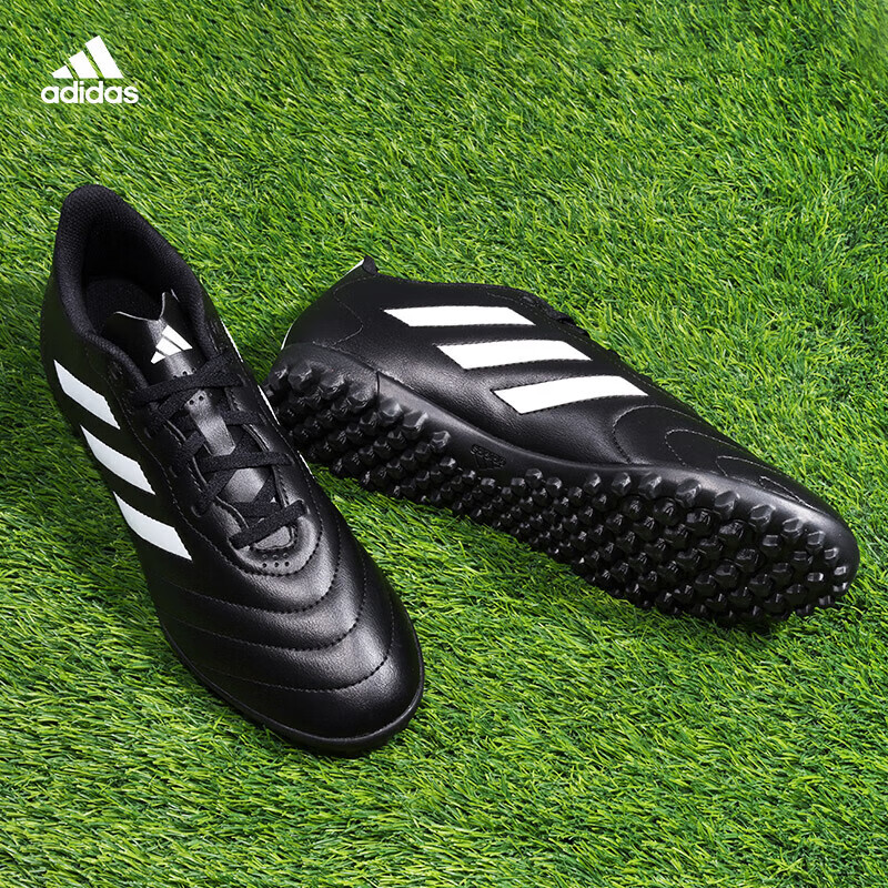 Adidas Soccer Shoes, TF Sports Non-Slip Training Artificial Grass Shoes HP3063, Black, Size 44 [Runs Small]