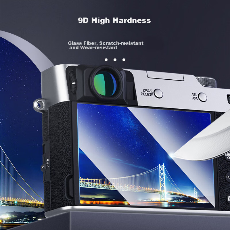 JJC Tempered Glass Screen Protector for Fujifilm XS10 XT50 XT30III XT30 II/III XT20 X-T100 XE3 Camera Screen Protector Accessory for Mirrorless Cameras