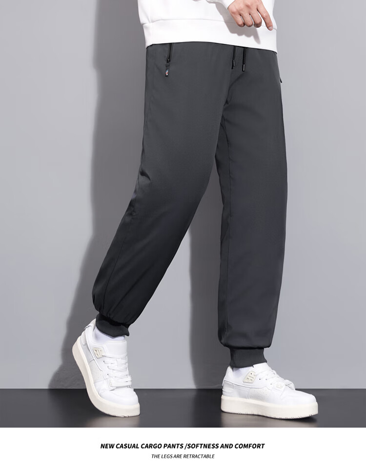 TUCANO Men's Cotton Pants Lamb Wool Fleece Thickened Graphene Warm Comfortable Casual Straight Leg Trousers Black 3XL 31