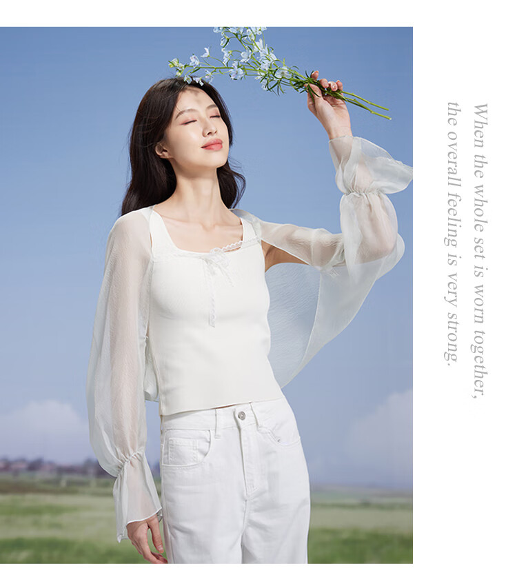 Shanghai Gushi Protective Arm Sleeves for Women, Spring And Summer Silk Mulberry Silk Hand Sleeves, Ice Sleeves, Shoulder And Neck Protection, Arm Guards, Small Cardigan Shawl, Gift for Mom 12