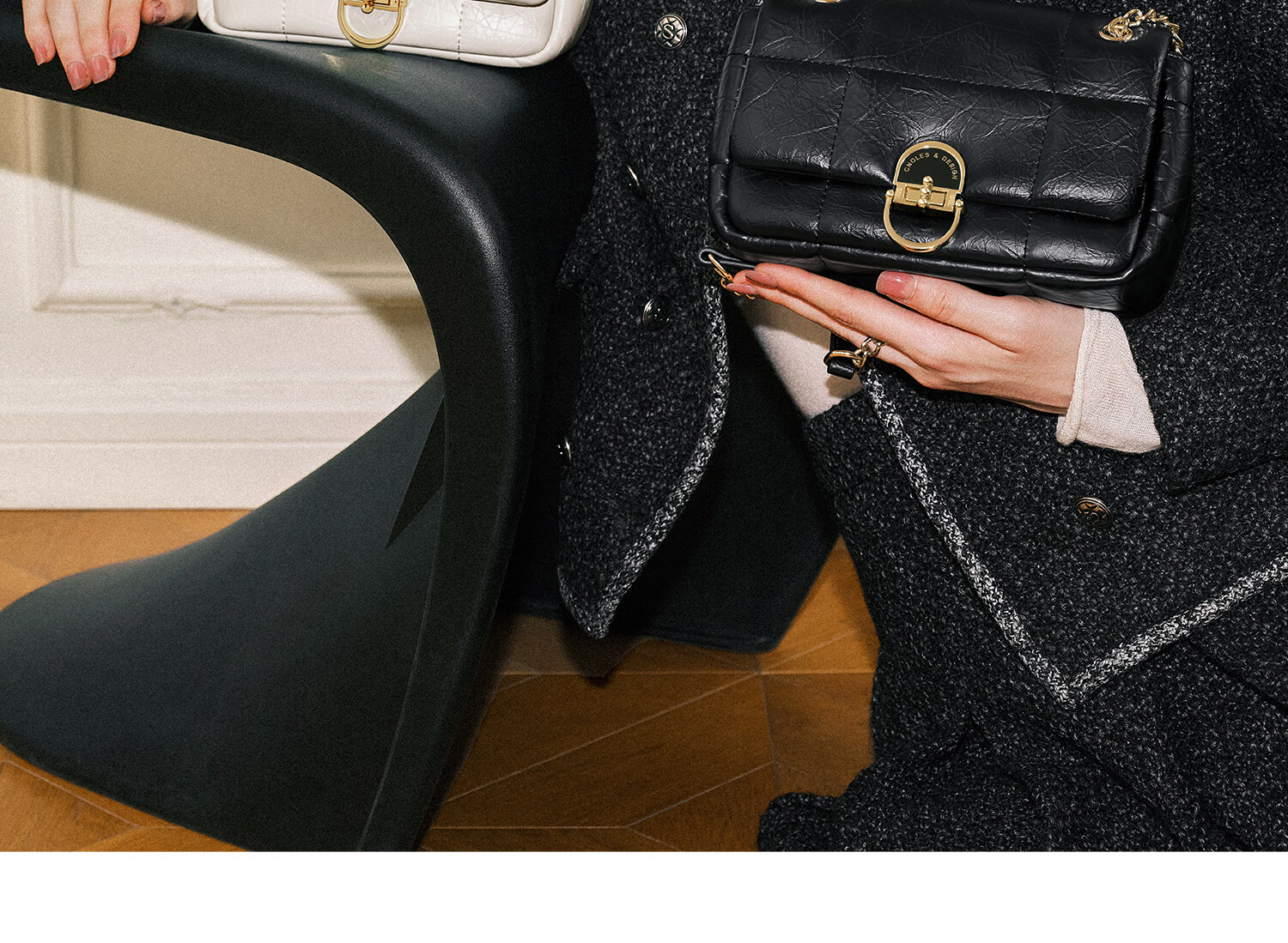 Cnoles Chain Bag for Women, Diamond Pattern Shoulder Crossbody Bag, High-End Underarm Bag, Birthday And 520 Gift for Girlfriend Or Wife 1