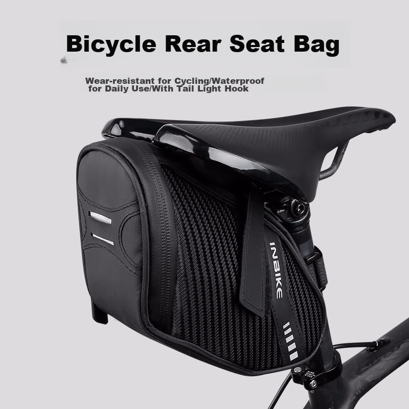 INBIKE Waterproof Bicycle Seat Cover, Tail Bag, Cushion, Mountain Bike, Road Bike, Cycling Bag, Bicycle Saddle Tail Pocket Equipment