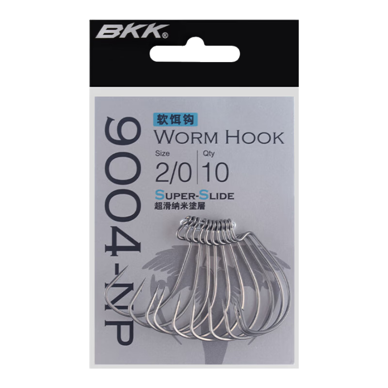 BKK Lure Fish Hook, Curved Shank Hook, Wide Abdomen, Barbed Fishing Hook, Mandarin Fish Hook, 9004