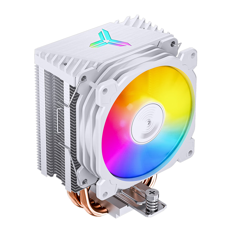 JONSBO CR-1400E ARGB Version White Tower CPU Cooler (Motherboard 5V ARGB Sync/4 Heat Pipes/PWM Fan/Multi-Platform/Thermal Paste Included)
