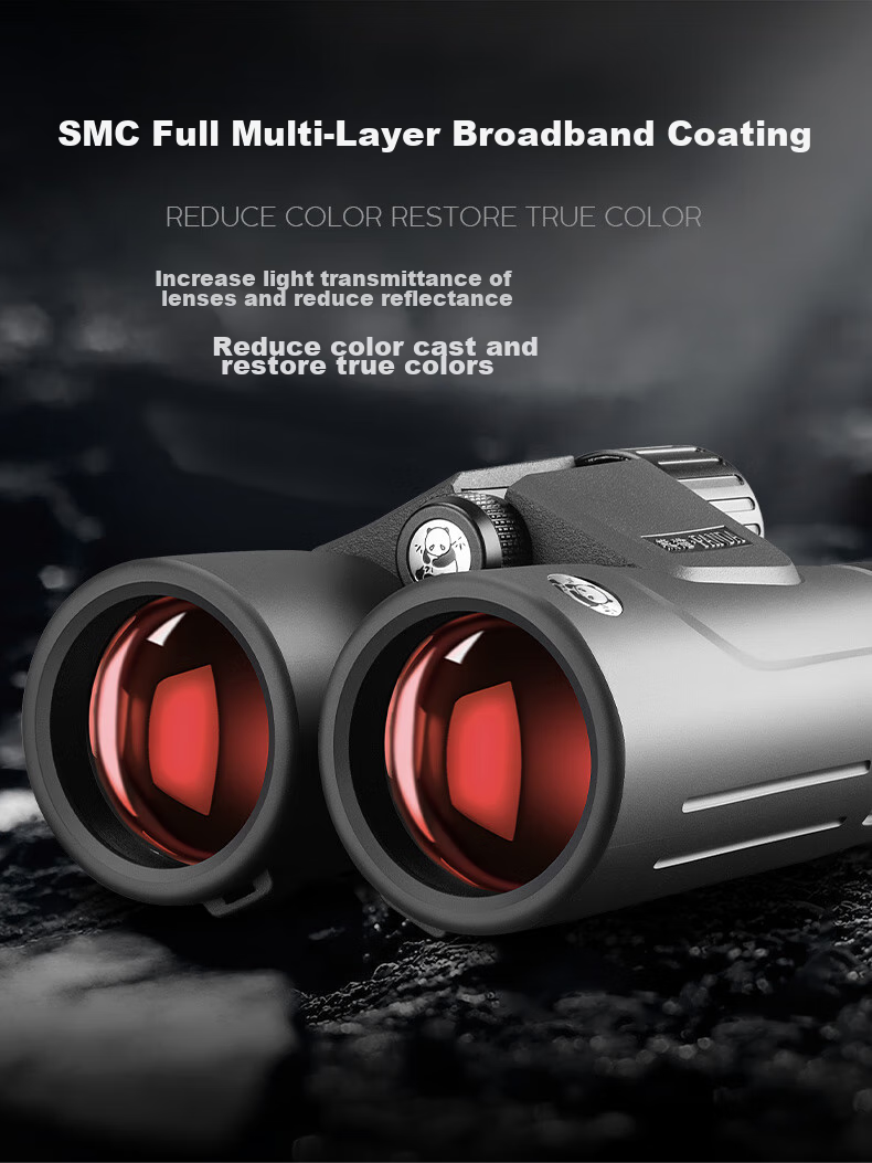 Panda Binoculars, High-Definition, High-Magnification, Professional-Grade, Military-Grade Magnesium Alloy, Low-Light Night Vision, ED Coated, Nitrogen-Filled, Waterproof, 10×42 10