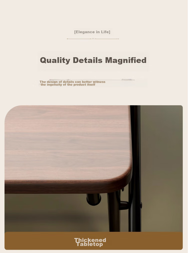 Jingcai Folding Table, Computer Desk, Simple Study Desk, Office Table JDZ10 Walnut 60*38cm Single Layer 13