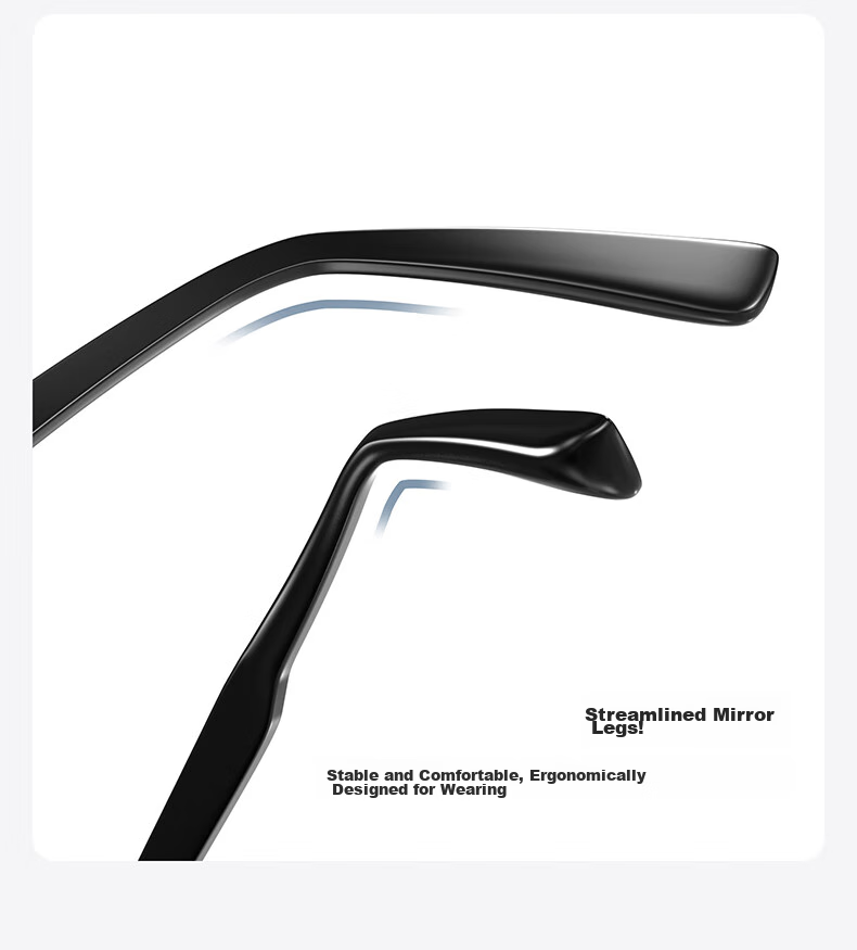 HLA Polarized Sunglasses Black Oversized Frame UV Protection Driving Glasses for Men and Women 9