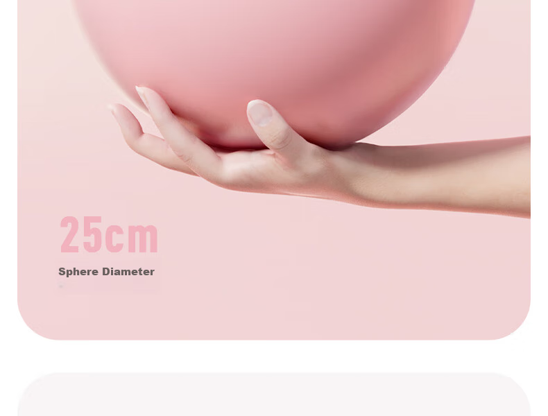 Li-Ning Yoga Ball, Pelvic Floor Exercise Ball for Pregnant Women And Adults, Baby Pilates Ball, Shaping And Buttocks Lifting Fitness Ball, Thickened Anti-Burst Elastic Ball 22