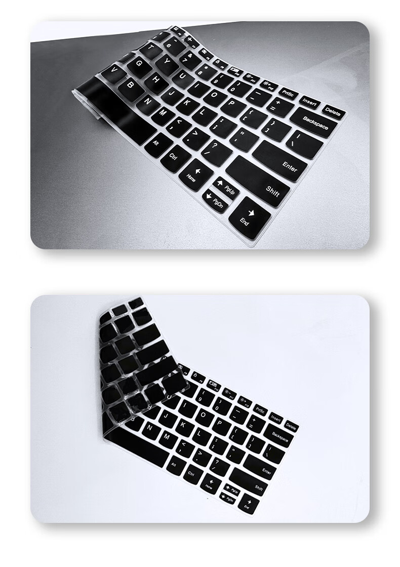 Jiasu Lenovo ThinkPad T14P 2025/24 Model Black Rubber Keyboard Cover, 14.5-Inch Laptop Keyboard Protective Film, Black Dust Cover, Slim And Non-Fall 7