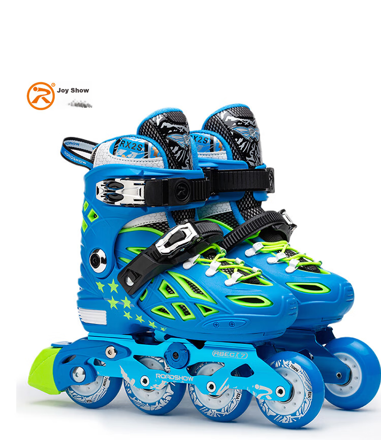 ROADSHOW Kids Roller Skates Locking Wheels Complete Set Boys Girls Beginner Ice Skates Inline Skates RX2S Pink Purple L 11