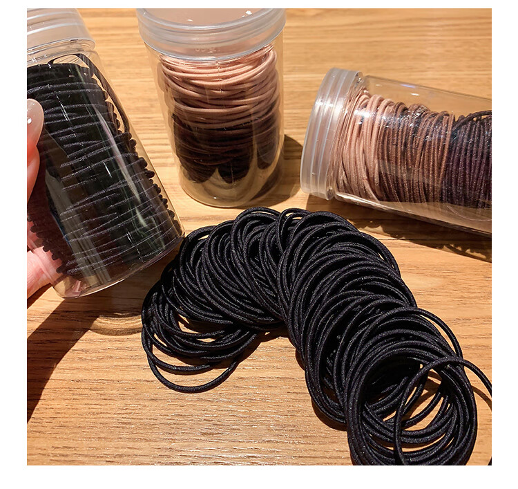 Chense Hair Ties [50 Pieces], Women's High Ponytail Hair Bands, Elastic Rubber Bands for Styling Hair 15