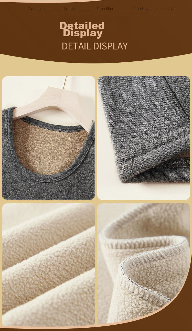 LangSha Thermal Vest for Men, Autumn And Winter, Lambswool Fleece-Lined, Thickened, Slim-Fit, Inner Wear, Cold-Proof, Autumn And Winter Base Layer for Me 17