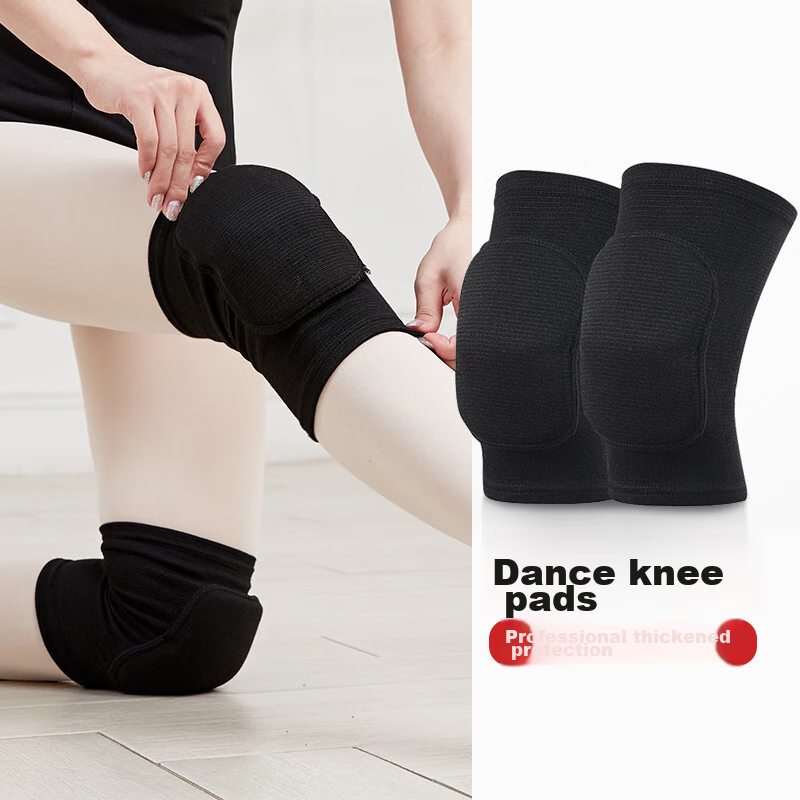 Chidong Dance Thickened Knee Pads, Yoga Dancing Non-Slip Knee Protection, Shock-Absorbing Anti-Collision Knee Guards for Adults And Children, 1 Pair