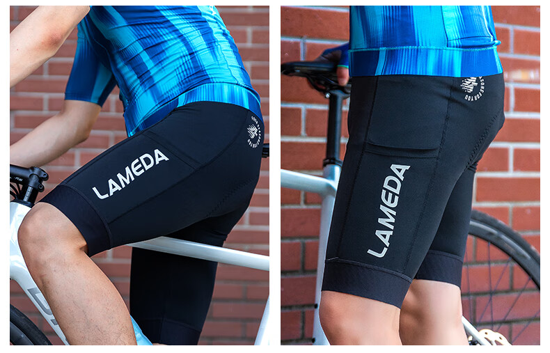 Lameda Cycling Jersey, Road Bike Riding Pants for Men, Summer Long Cycling Trousers, Side Pockets, Professional Bib Shorts, Riding Pants, Jifeng 17