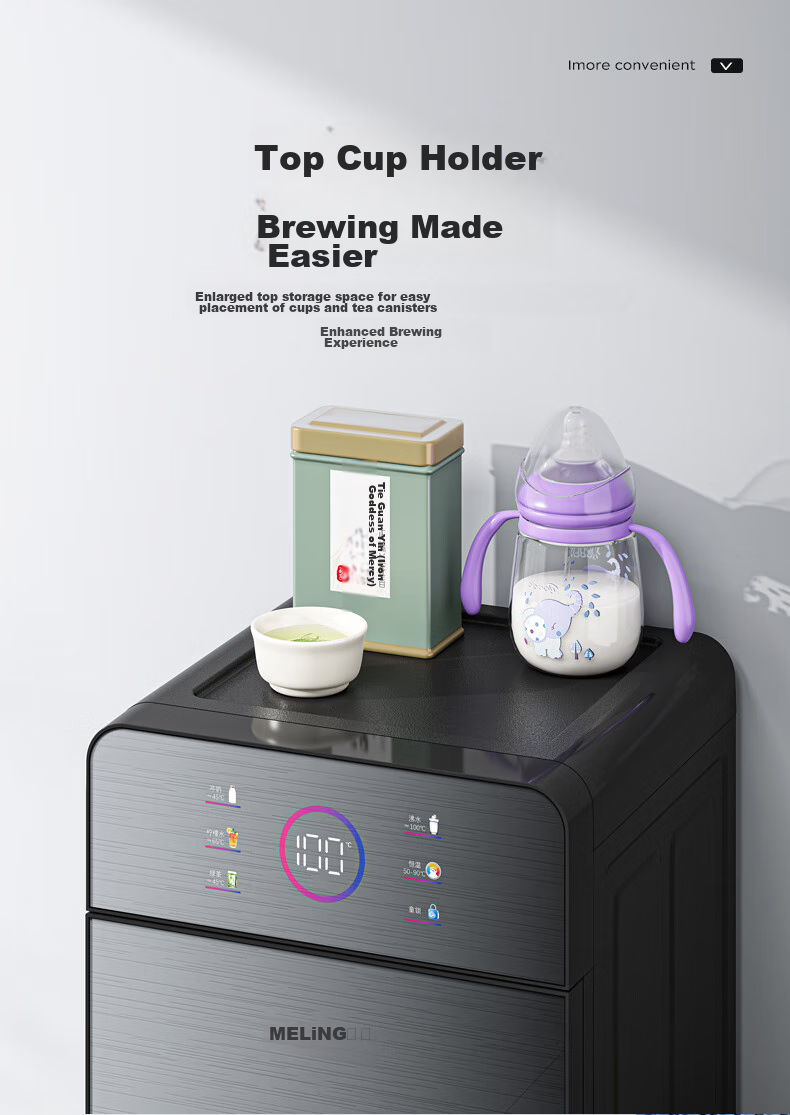 MeiLing Under-Counter Drinking Water Dispenser, Home Use, Freestanding, Warm And Hot Type, Rapid Heating, One-Touch Control, Temperature Selection, Efficient Heat Generation, Bottom-Loading Water Tank, Drinking Water Machine MY-LX1003 10