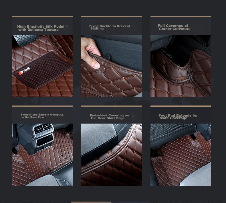 SIKEDI Car Floor Mats for Volkswagen Passat, Full Coverage, Suitable for 2019-2026 Models, Durable, Waterproof, Odorless 9