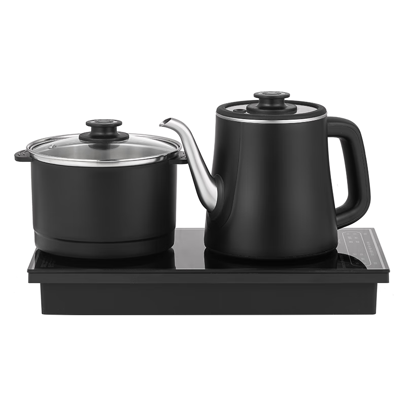 FUNORK Fully Automatic Electric Kettle with Water Inlet, Tea Table Kettle, Built-In Tea Table And Coffee Table Integrated Electric Teapot, Tea Brewing Set, Z08 Steaming Tea Model