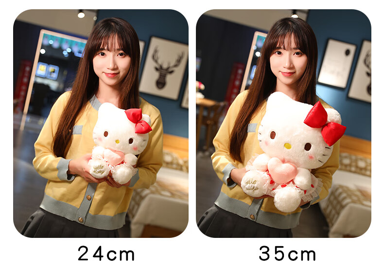 Imiwa Official Hello Kitty Plush Doll Soft KT Cat Toy Gift for Girls Christmas Birthday Present 11