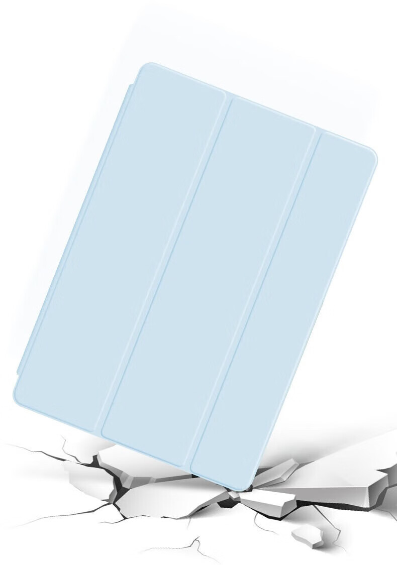 Dunyoujiang Compatible with 2026 Apple IPad Air 11-Inch Case, Suitable for 8th/7th/6th Generation M4/M3, Universal Tablet 360° Rotating Protective Case, Shockproof Sleep/Wake Function, Pencil Holder, White Ice Blue 6