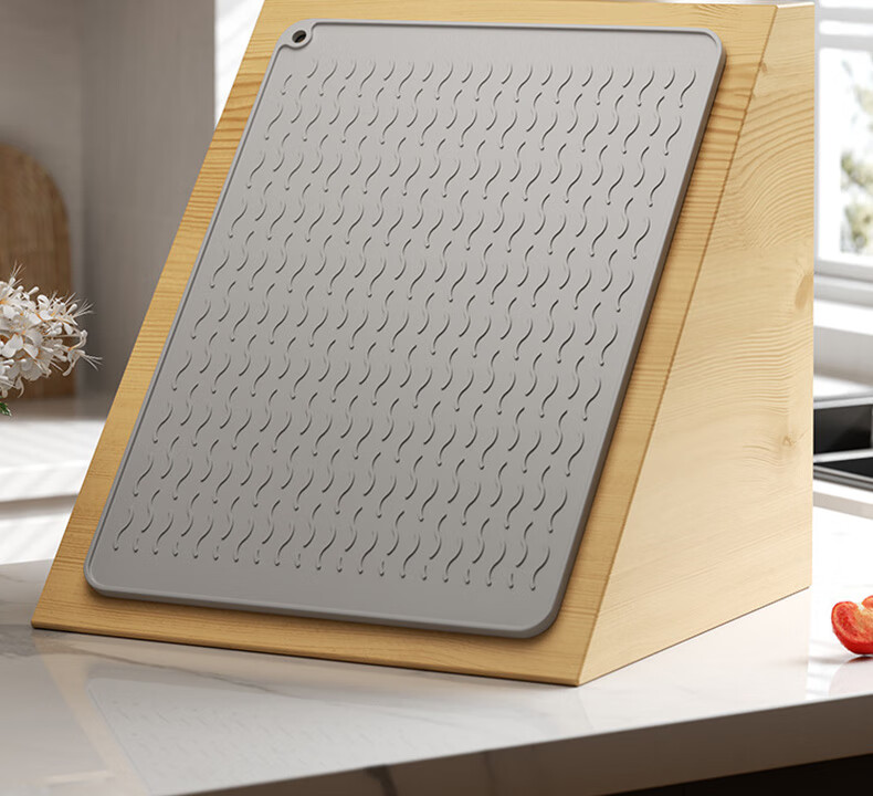Siwangongli Heat Insulation Mat, Draining Mat, Kitchen Protective Silicone Pad, Countertop Mat, Cutting Board Non-Slip Mat, High Temperature Resistant Anti-Scalding Mat, Placemat 19