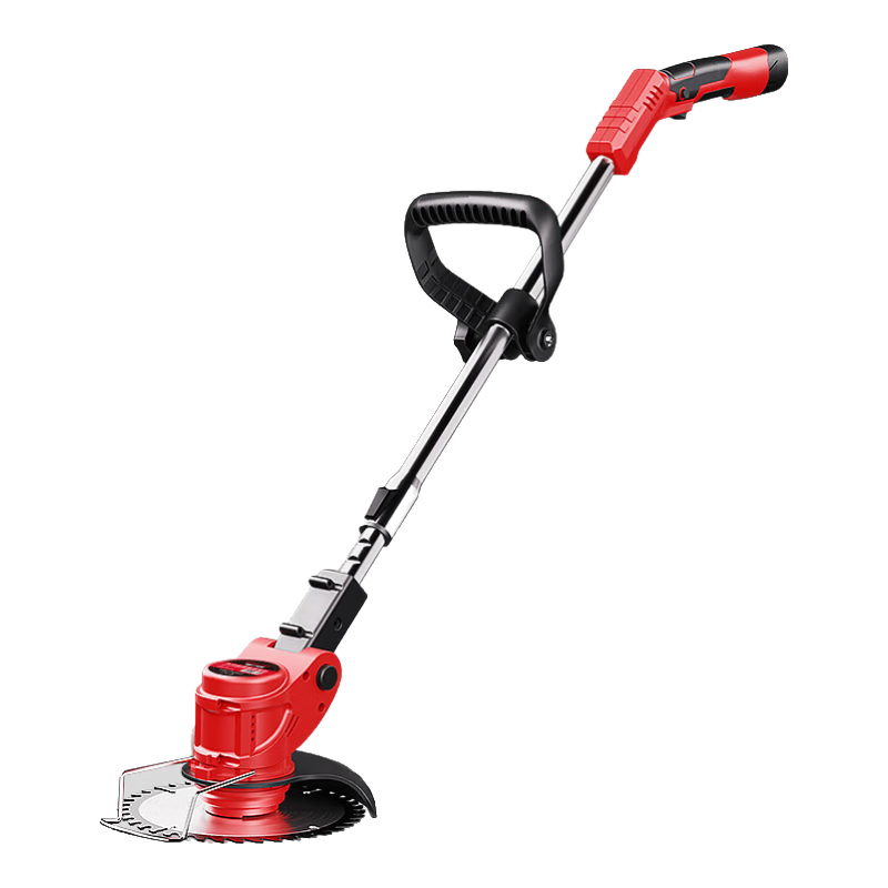 DELIXI ELECTRIC Lithium Battery Electric Lawn Mower, Rechargeable Lithium Battery Grass Trimmer, Handheld Weed Cutter for Home Use