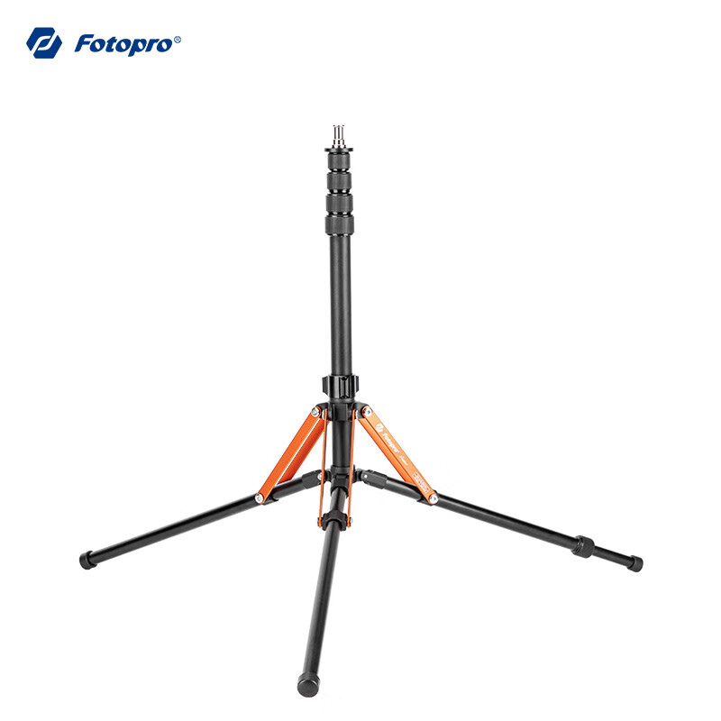 Fotopro TR-02A Portable Reverse Folding Aluminum Alloy Tripod, Photography Studio Stand, Photo LED Host Light Stand, Studio Light Tripod