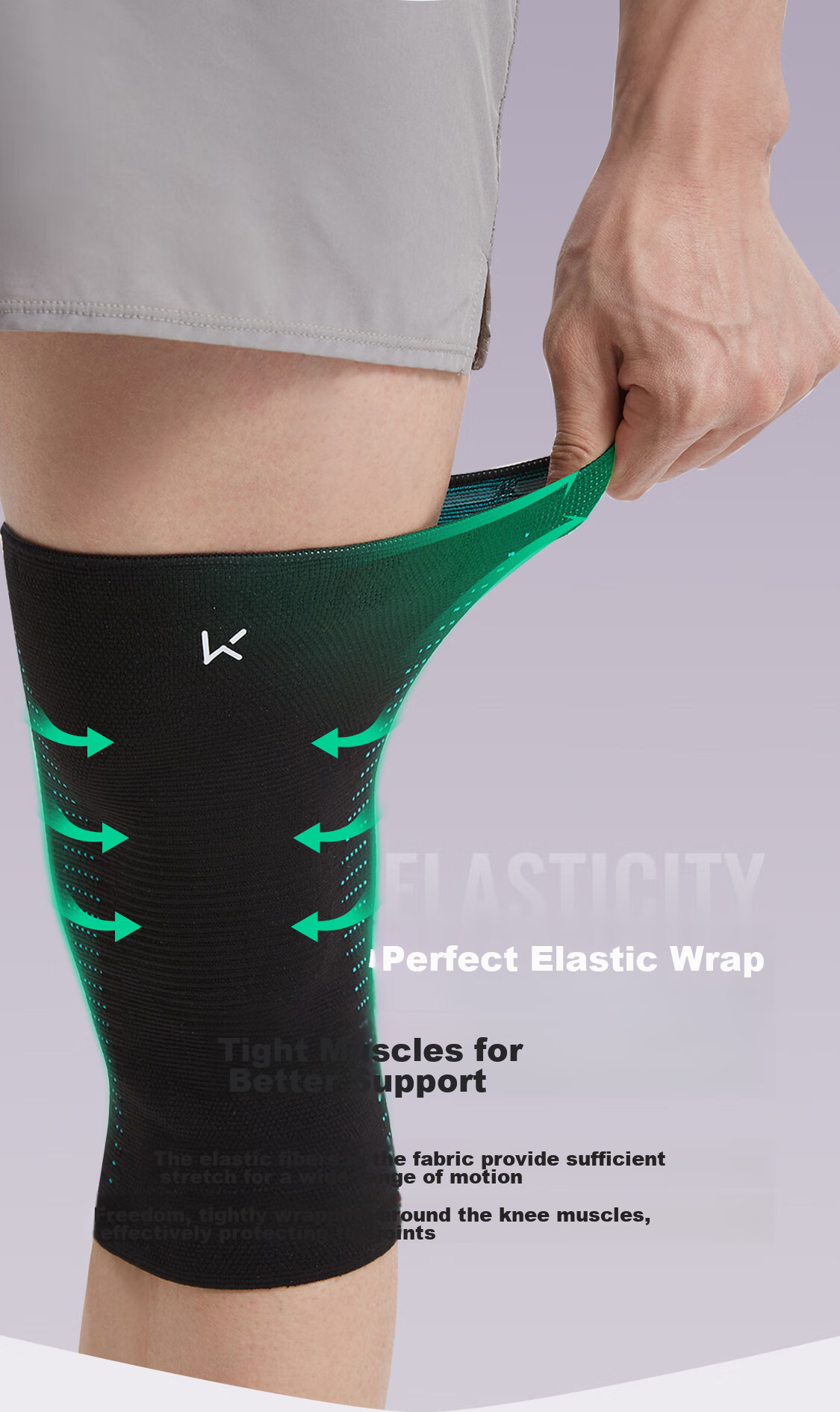 Keep Knee Brace Sports Warmth for Men And Women, Running Hiking Basketball Badminton Meniscus Injury Joint Cold Legs Protection Gear 5