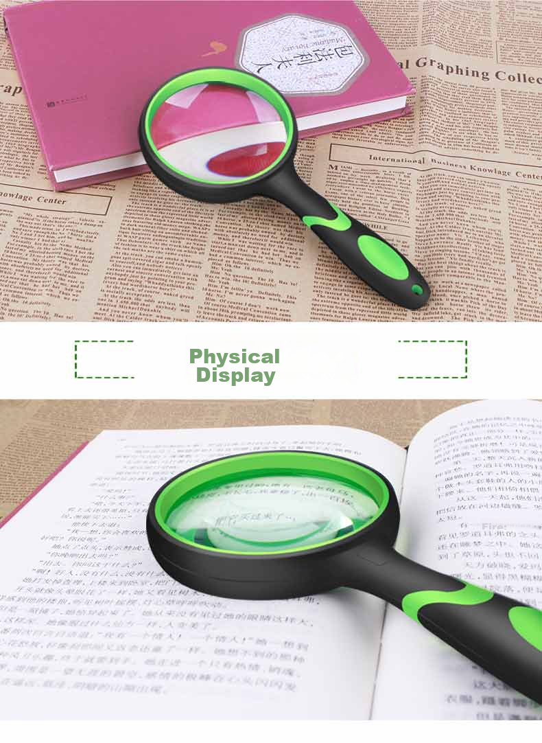 MIXOUT Children's Natural Observation Magnifying Glass, High-Definition High-Magnification Insect Viewer for Elementary Students And Elderly Reading 8