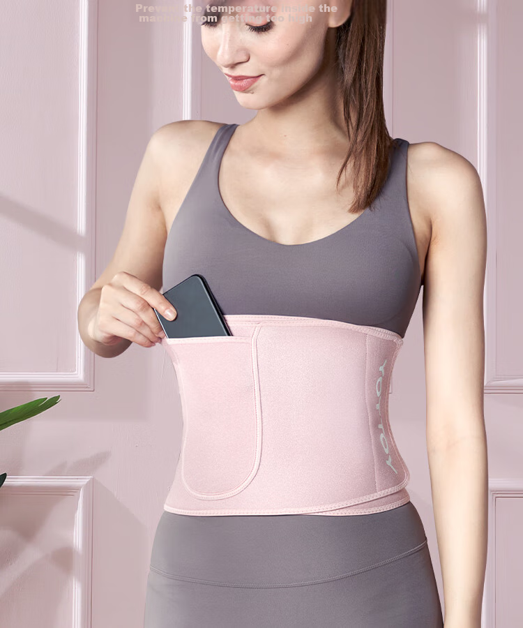 Yottoy Sweat-Inducing Waist Trainer for Women, Fitness Waist Support Belt, Exercise Training Abdominal Shaper, Weight Loss Running Body Shaper, Tummy Control, Cherry Blossom Pink 14