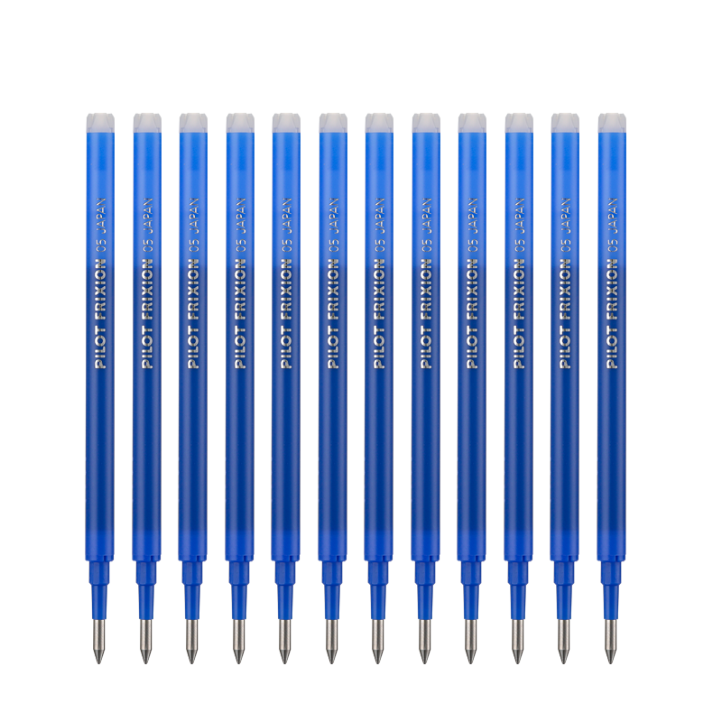 PILOT Erasable Pen Refill, Gel Ink Pen Refill for Signature Pen, Student Stationery (Compatible with LFBK-23EF), BLS-FR5 0.5mm Blue, Pack of 12