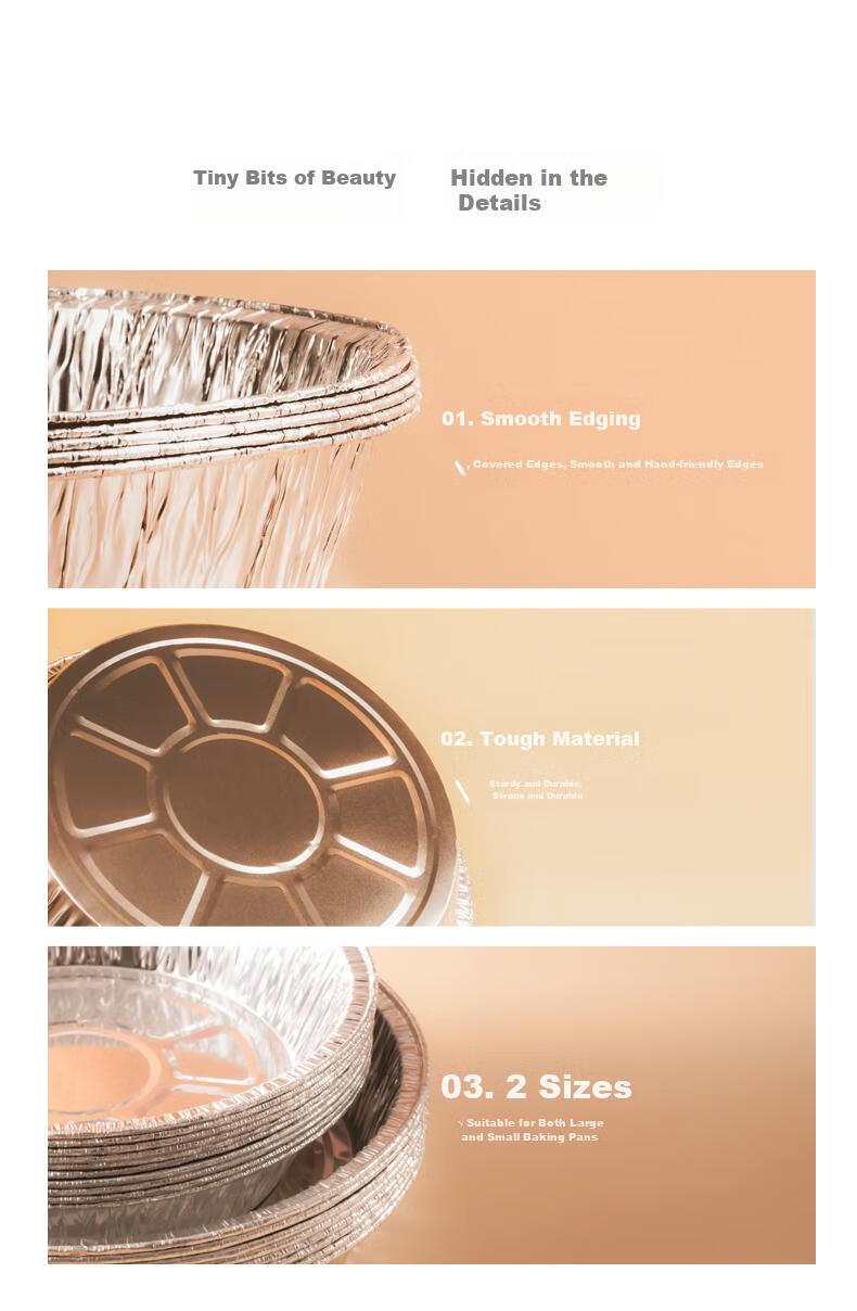 Mohuanchufang Air Fryer Aluminum Foil Pans, 20cm Round, 15 Pieces, for Oven Use, Camping BBQ Tool 11