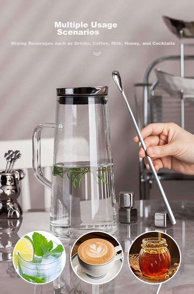 Banwushenghuo 304 Stainless Steel Mixing Spoon, Coffee Spoon, Small Soup Spoon, Dessert Spoon, Ice Cream Spoon, Seasoning Spoon, Small Salt Spoo 11