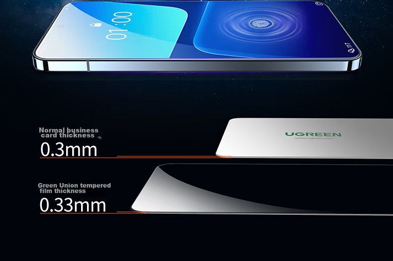 UGREEN Tempered Glass Screen Protector for Xiaomi 13, Full Coverage No Black Border, Ultra-Thin HD Clear, Shatterproof Anti-Fingerprint Anti-Sweat Smooth Touch Screen Protector 13