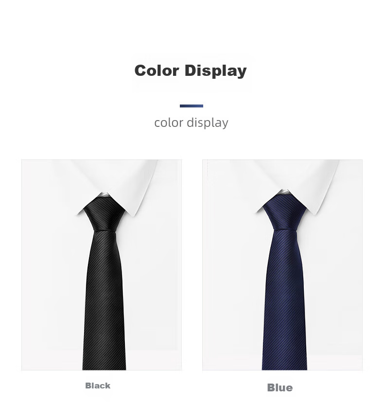 Luomeng Men's Business Formal Necktie, 8cm Hand-Tied, for Interviews, Work, Groomsmen, Wedding Ceremony, Gift Box Packaging 9