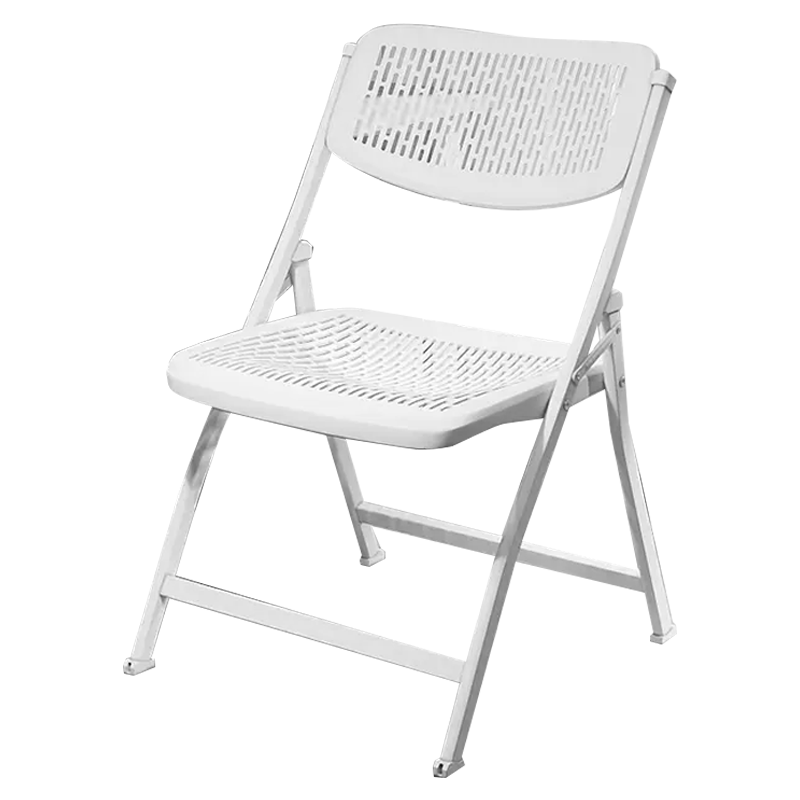 Fanshe Folding Office Chair with Backrest, Breathable Meeting Training Chair, Simple Writing Negotiation Reception Chair for Home Use