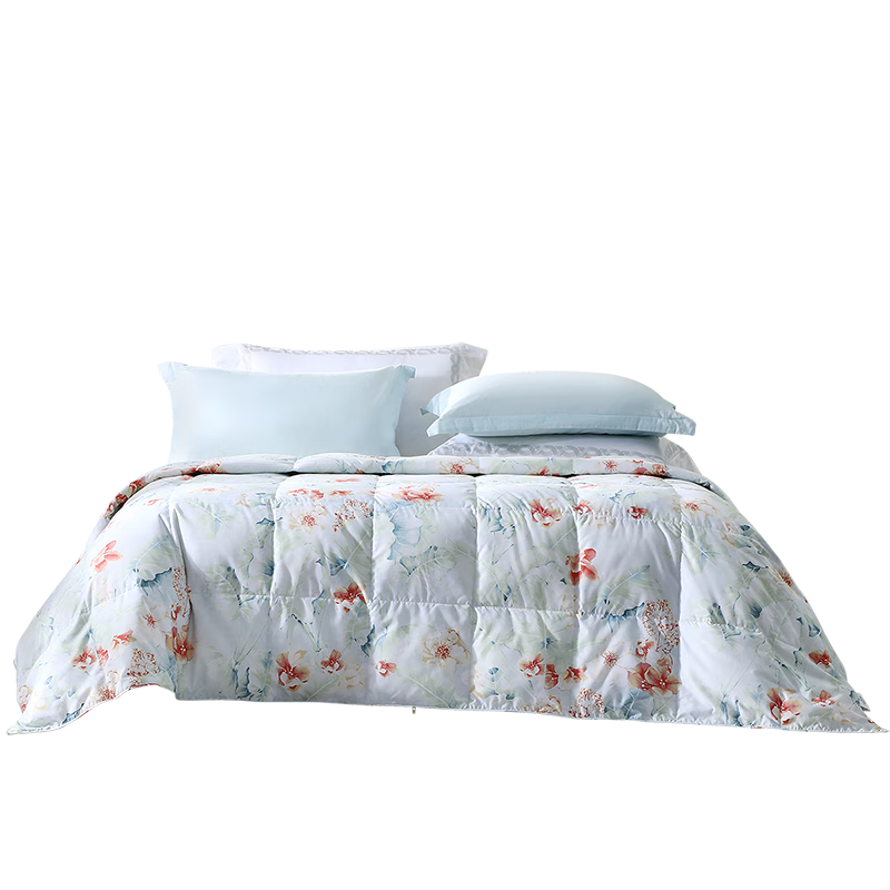 FUANNA down Comforter, 95% White Goose Down Duvet, Antibacterial Air Conditioning Quilt, Summer Cool Quilt, Double Size Thin Summer Quilt, 230×229cm