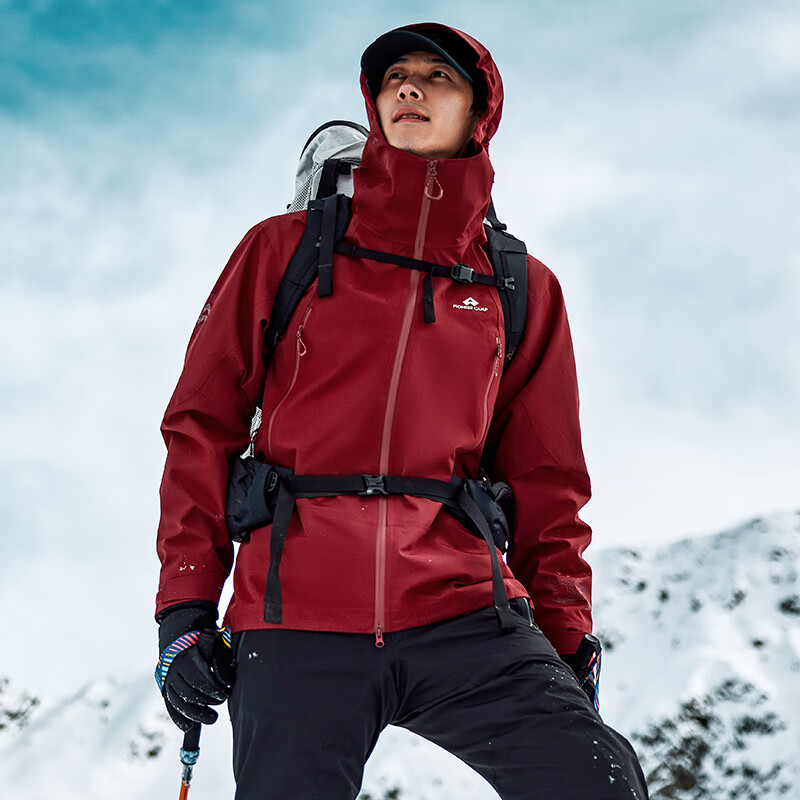 Pioneer Camp, Jinyi Wei Baihu Windbreaker, Men's Outdoor Spring And Autumn Jacket, Windproof, Waterproof, Breathable, Hard Shell, High-Altitude Mountaineering Coat