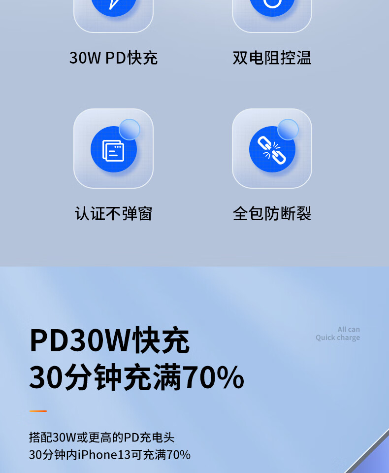 Nengshi Apple Charging Cable, IPhone 14 Data Cable, PD Fast Charging Cable, 30W Charger Cable, Suitable for 13 Pro Max/12 Plus/11 XS Phones, Charging Cable 1.5 Meters, Black 1
