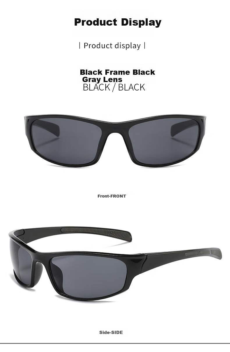 LOVECRAFT New Outdoor Sports Sunglasses, Model 9937, Black Frame with Gray Lenses, Specially Designed for Men And Women's Cycling And Running 5