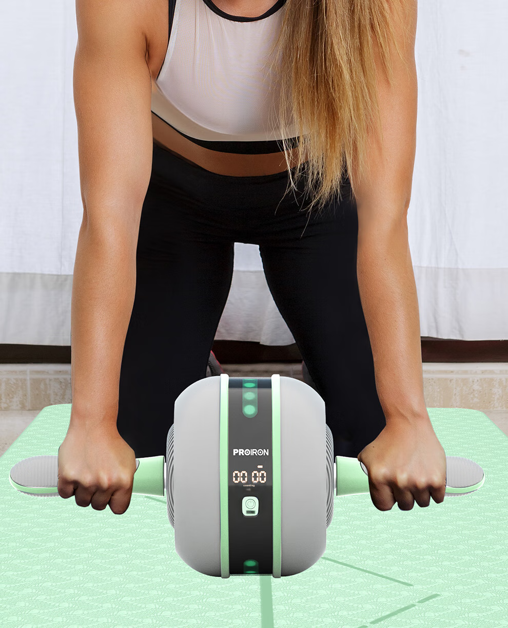 PROIRON Puli'ai Ab Wheel with Automatic Rebound Counter, Abdominal Muscle Roller, Sit-Up Wheel, Abdominal Trainer for Men And Wome 6