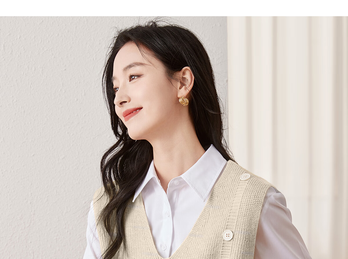Chushen Spring and Autumn Women's Knitwear Fashion Versatile V-Neck Layered Knit Vest S141Z5023 20
