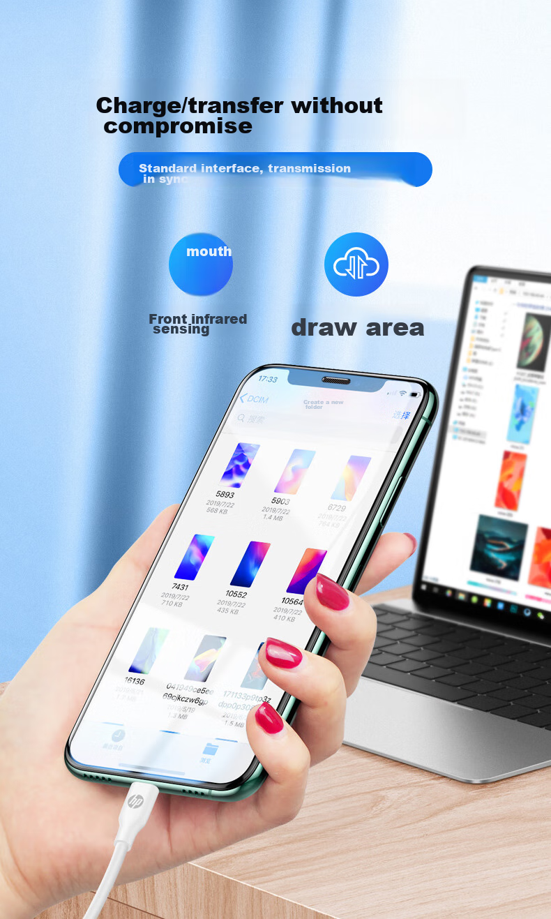 HP Type-C Data Cable 5A, Huawei Super Fast Charging for Mate30/P40pro, Android Phone Charging Cable 10